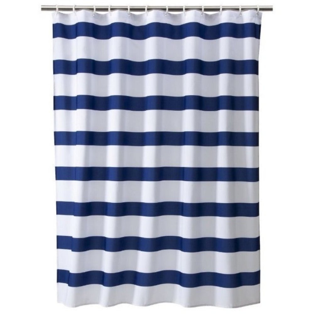 Room Essentials Rugby Stripe cotton Shower Curtain